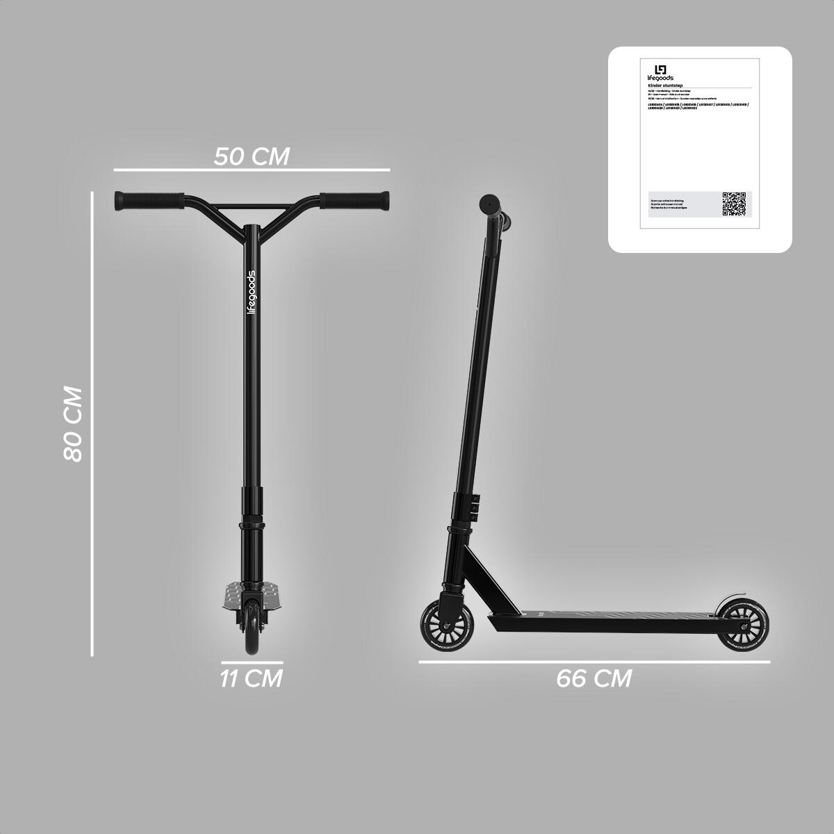 Stuntstep Fly X - 100mm - 100kg - zwart/wit 3/3