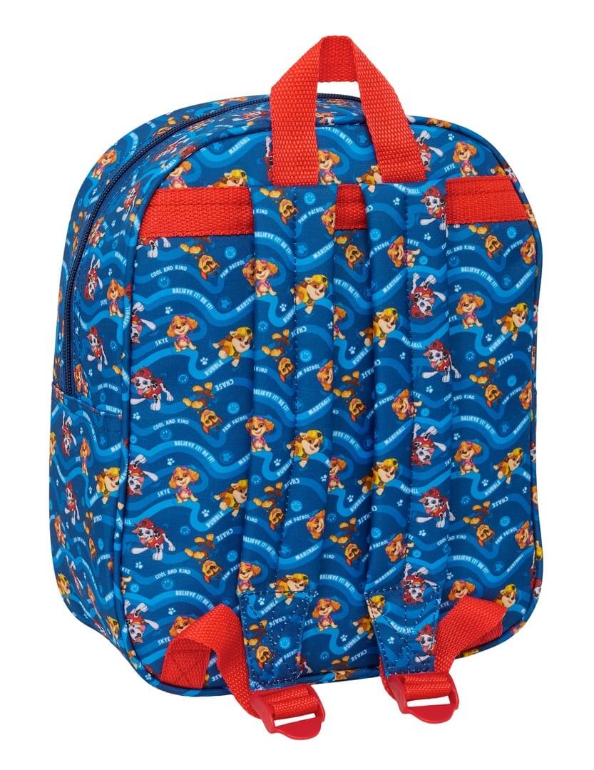 Sac à dos 3D Pat' Patrouille pour enfants avec fermeture éclair bleue et rouge 2/3