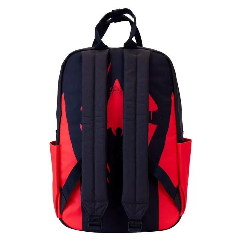 Zaino per bambini Miles Morales in nylon con spallacci regolabili, blu e rosso 4/4