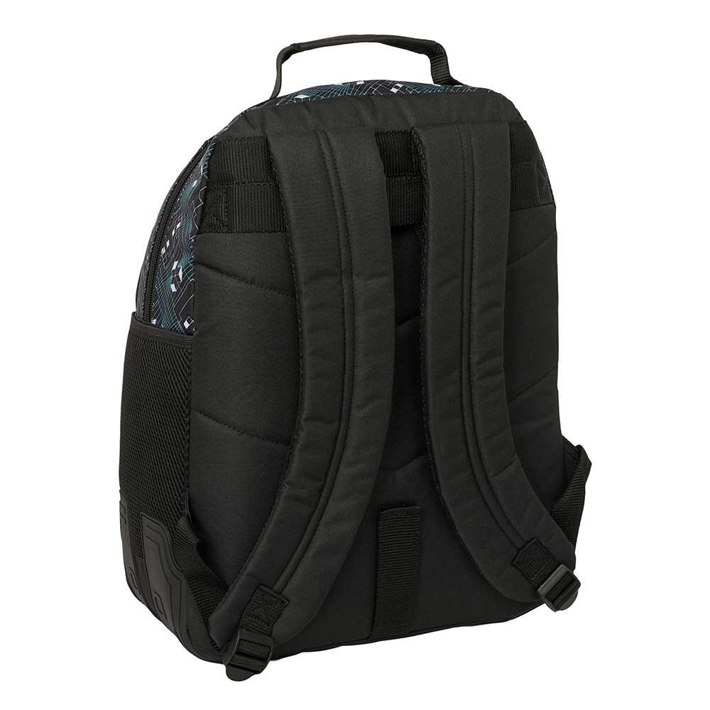Sac à dos scolaire Minecraft pour enfants, 42 cm, adaptable aux trolleys, noir 2/3