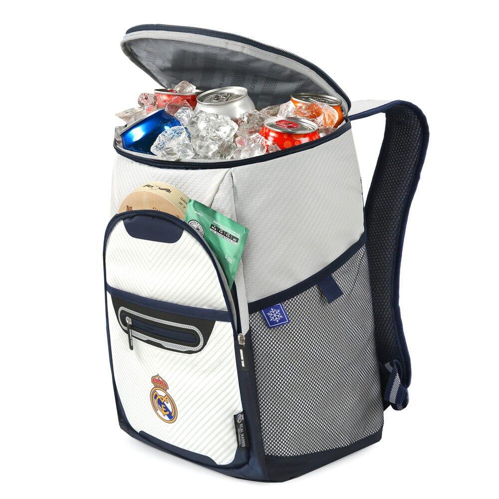 Mochila Térmica Adultos Real Madrid Ripstop con Bolsillo Frontal Blanca 2/4