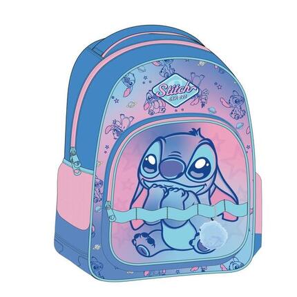 Sac à dos Stitch 3D pour enfants avec porte-bouteille et bretelles rembourrées