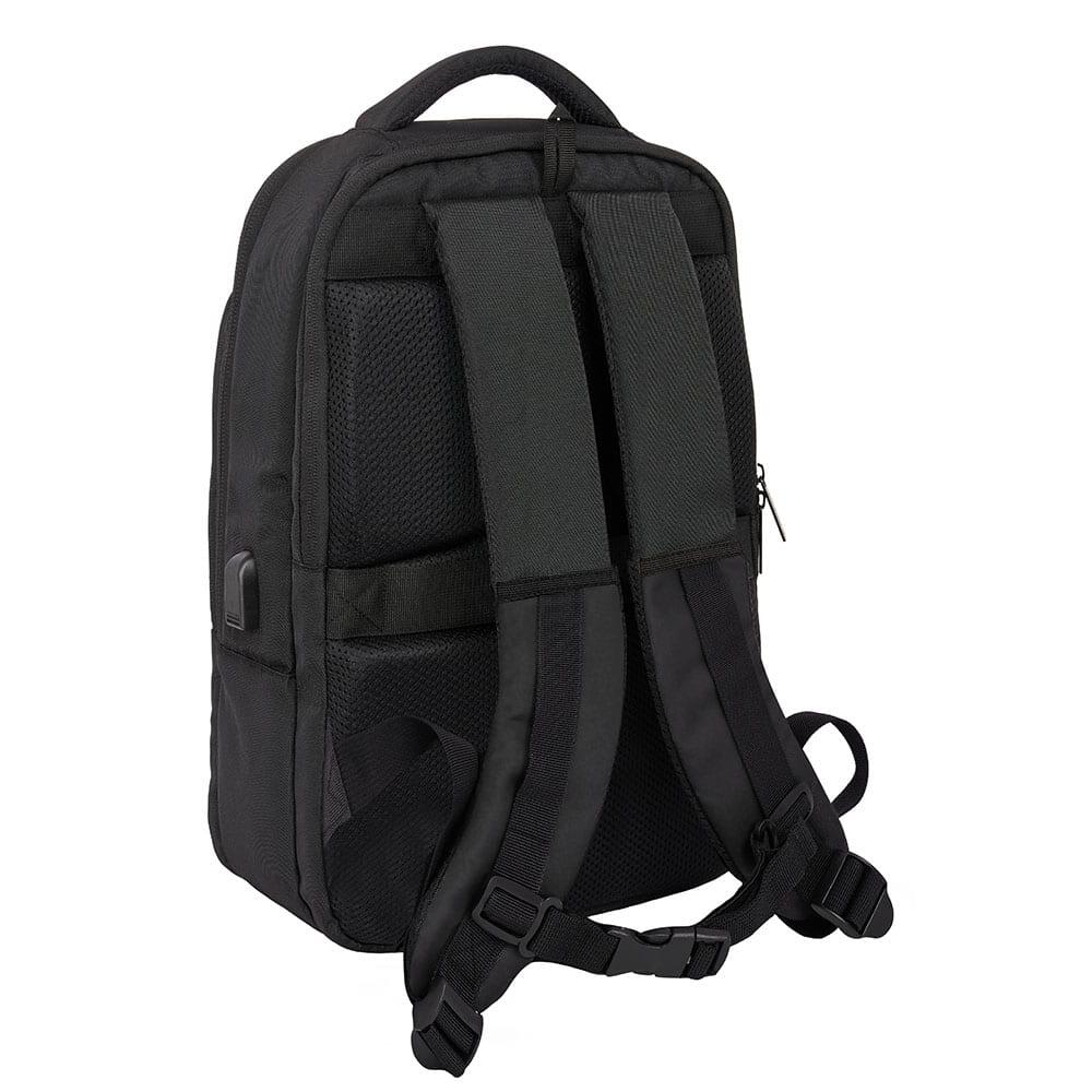 Zaino per laptop da adulto FC Barcelona con porta USB e porta borraccia - Nero 2/7