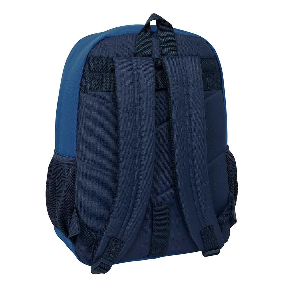 Mochila escolar infantil com estampa de polvo, adaptável a carrinhos, com bolso 2/3