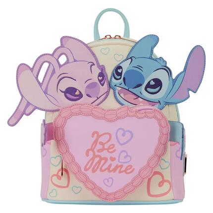 Sac à dos Minnie Mouse pour adulte avec poche avant, en cuir végétalien, rose