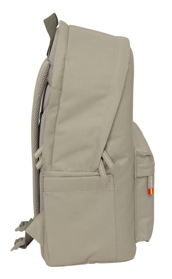 Mochila Spagnolo Taupe para Adultos, para Laptop de 15,6", com USB, Bege 4/6