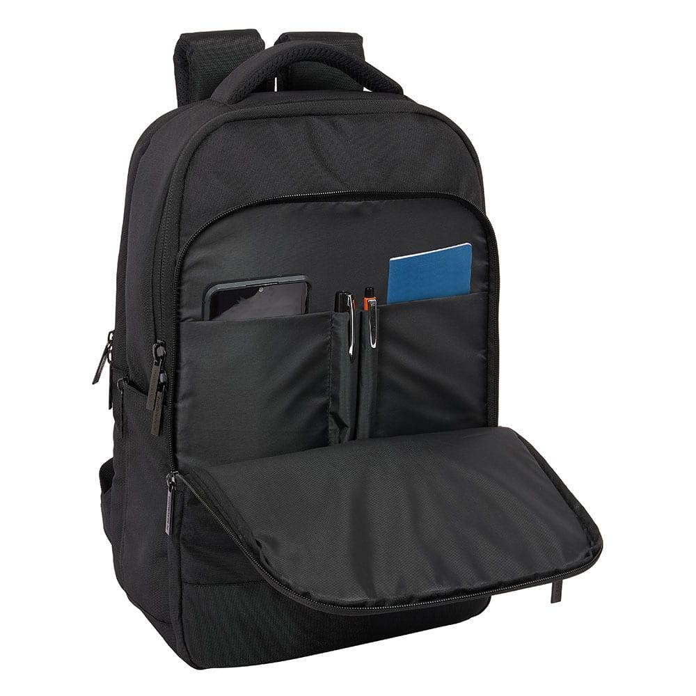 Zaino per laptop da adulto FC Barcelona con porta USB e porta borraccia - Nero 5/7