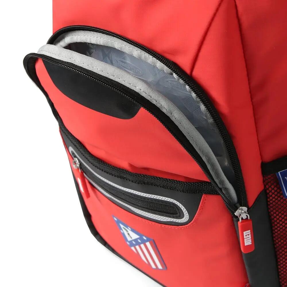 Borsa termica per il pranzo dell'Atlético de Madrid, rossa e nera, per adulti. 4/4
