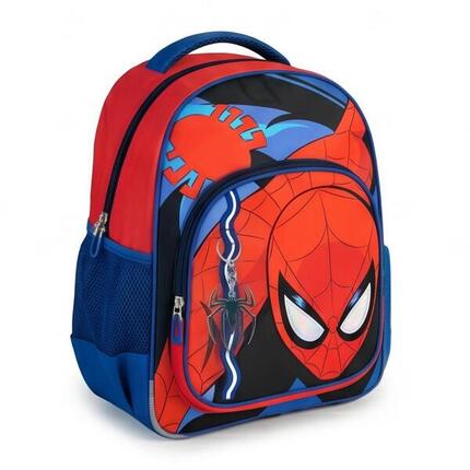Sac à dos Spiderman adulte en cuir végan avec bretelles réglables, noir