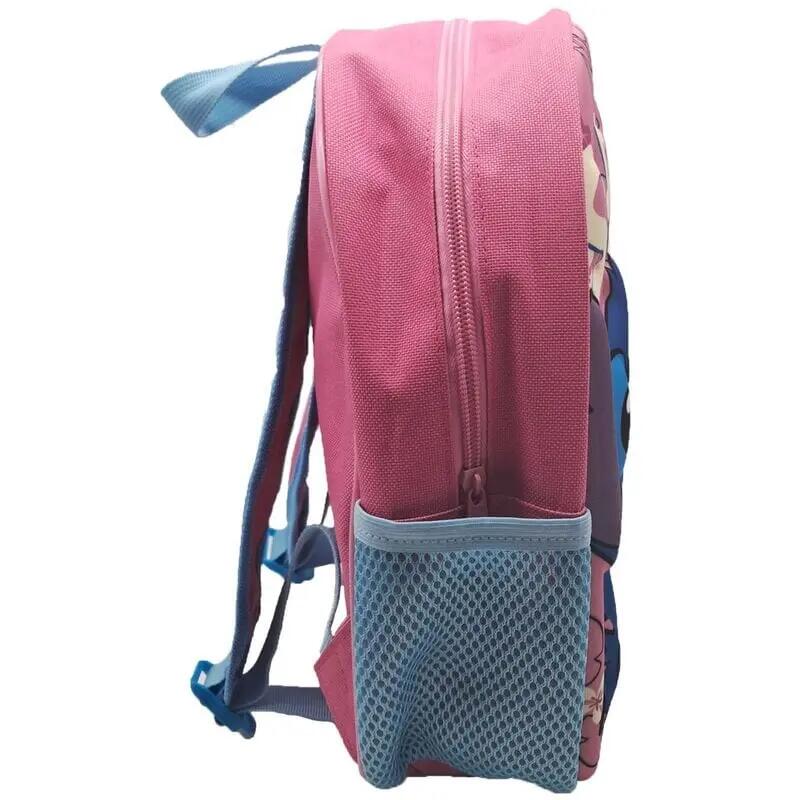 Mochila Infantil 3D Stitch 30 cm Rosa y Azul con Asas Ajustables 4/6