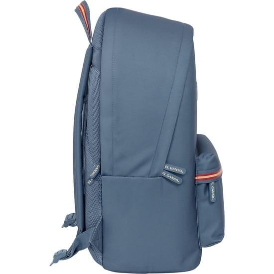 Mochila El Ganso Basics para Laptop Adulto com Porta USB e Bolso Frontal - Azul 3/5