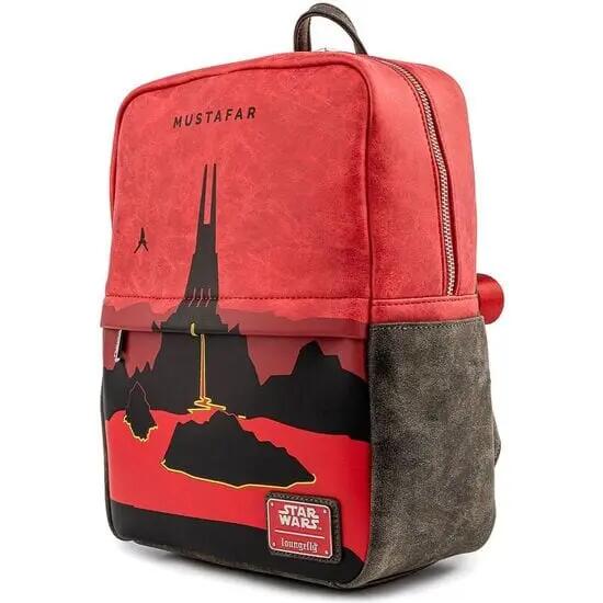 Zaino per adulti Star Wars Mustafar con spallacci regolabili, 30 cm, rosso e 2/3