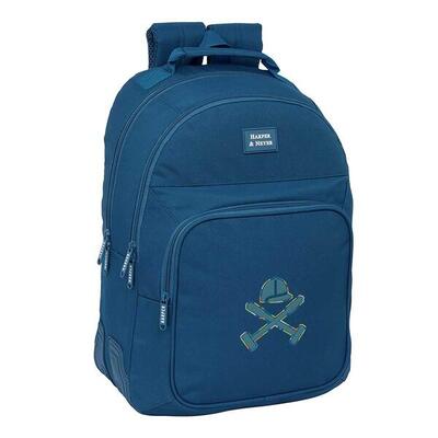 Zaino per laptop da adulto Harper & Neyer con porta USB e tasca frontale nero.