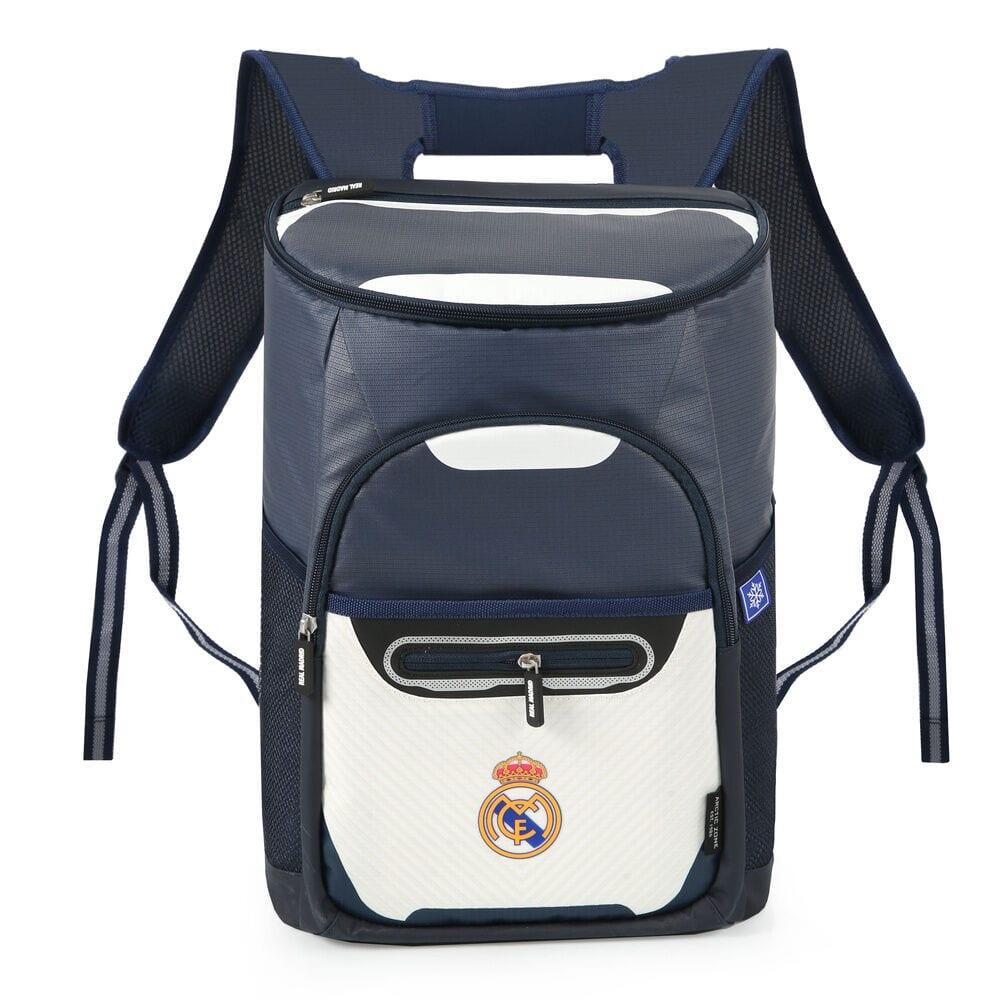 Mochila Térmica Adultos Real Madrid Ripstop con Bolsillo Frontal Azul 3/4