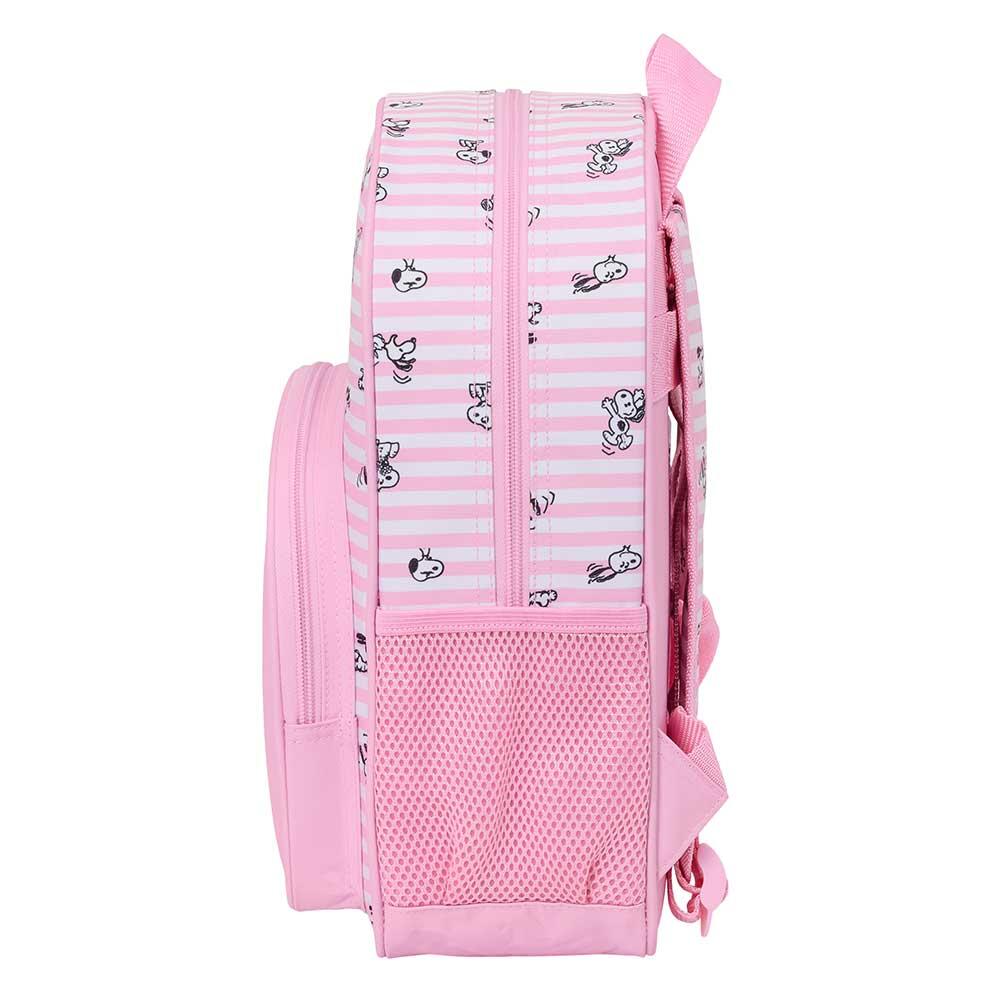 Mochila infantil Snoopy, adaptável a carrinhos de bagagem, com bolso frontal 3/3