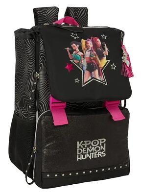 Zaino da viaggio per adulti K-Pop Demon Hunters con scomparto per laptop da