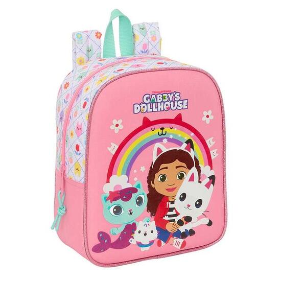 Sac à dos pour enfants Gabby's Dollhouse, adaptable à une valise à roulettes