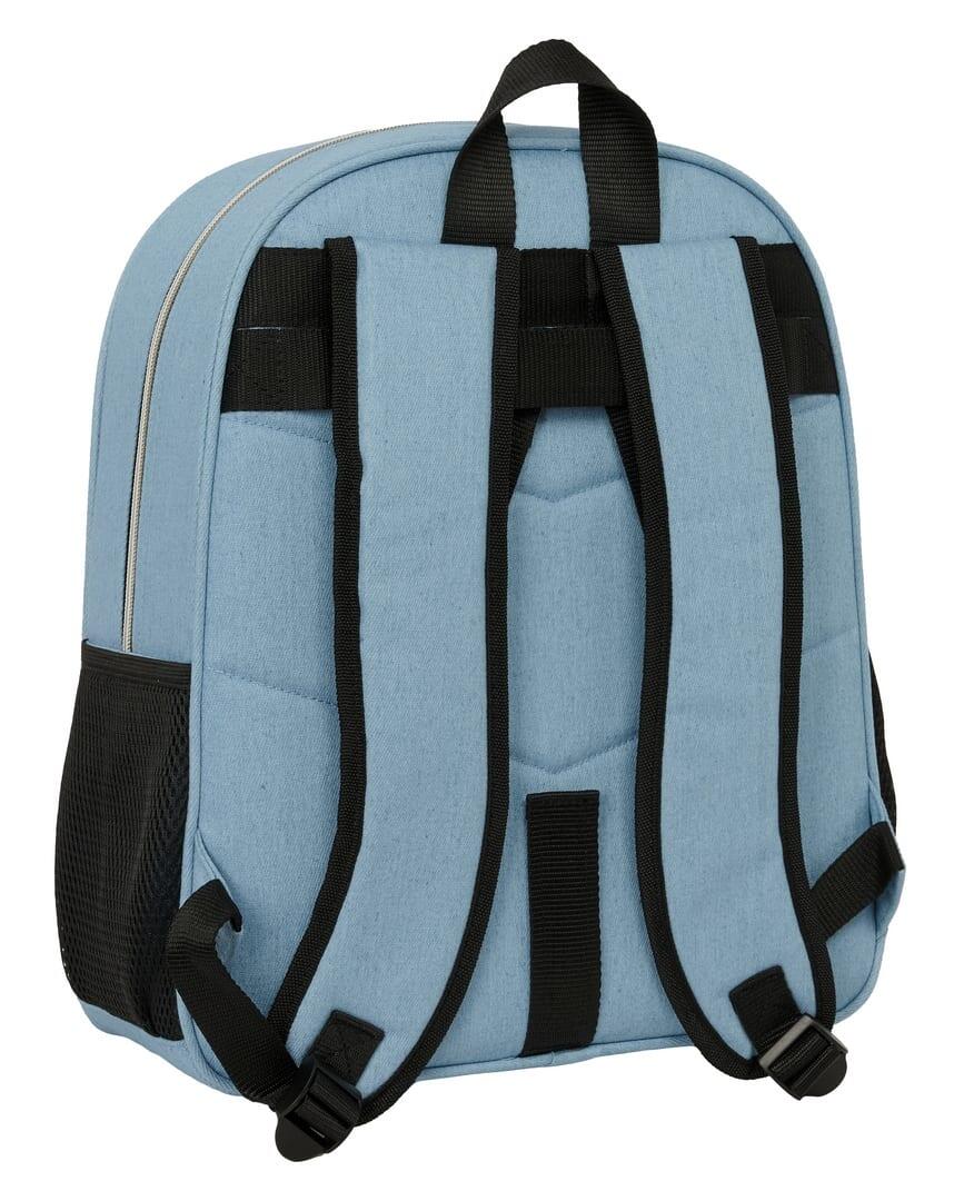 Mochila escolar infantil K-Pop Demon Hunters com bolso frontal azul 2/3