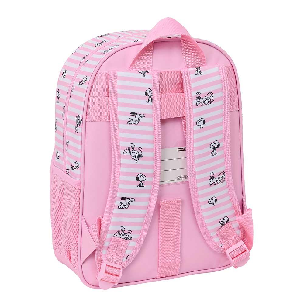 Mochila infantil Snoopy, adaptável a carrinhos de bagagem, com bolso frontal 2/3
