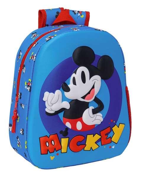 Mochila 3D do Mickey Mouse para crianças com porta-garrafa e alças acolchoadas 6/6