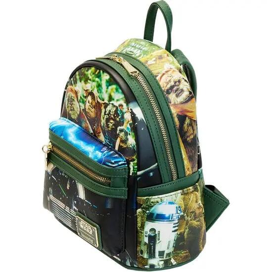 Zaino da adulto Star Wars in ecopelle con spallacci regolabili - Verde 3/3
