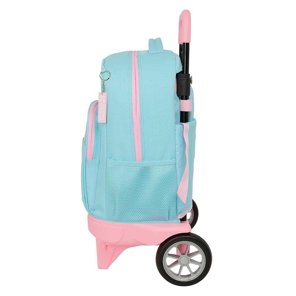 Mochila escolar infantil Munich Sky com rodas e bolso frontal, azul 3/3