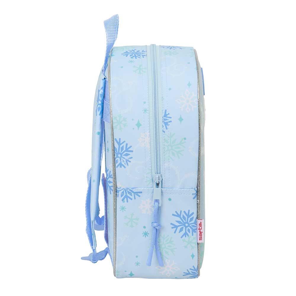 Mochila infantil Frozen, adaptável a carrinhos com zíper, azul claro 3/3