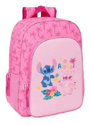 Sac à dos Stitch 3D pour enfants avec porte-bouteille et bretelles rembourrées
