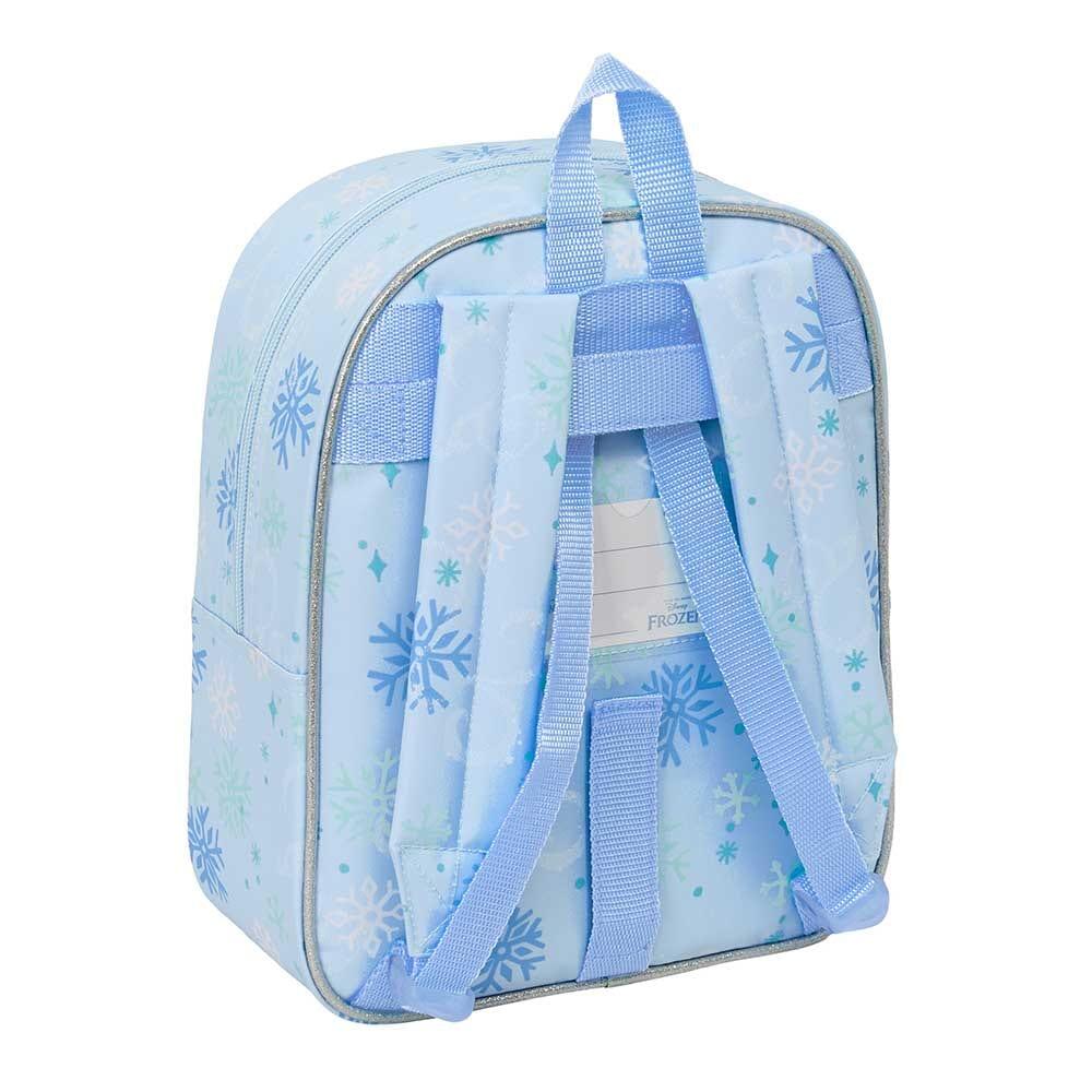 Mochila infantil Frozen, adaptável a carrinhos com zíper, azul claro 2/3
