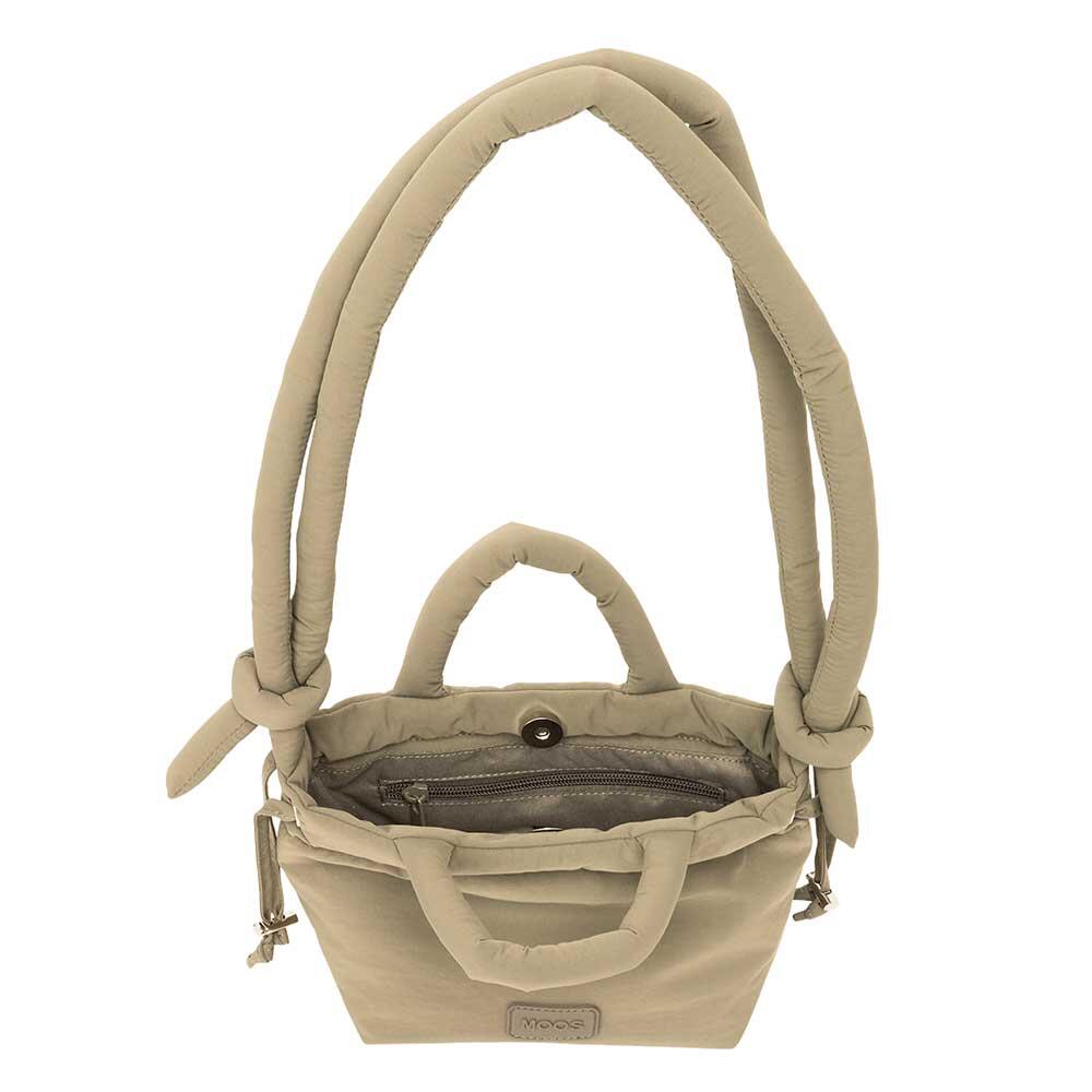 Mochila acolchoada Moos Adult Capsule com fecho magnético bege 4/4