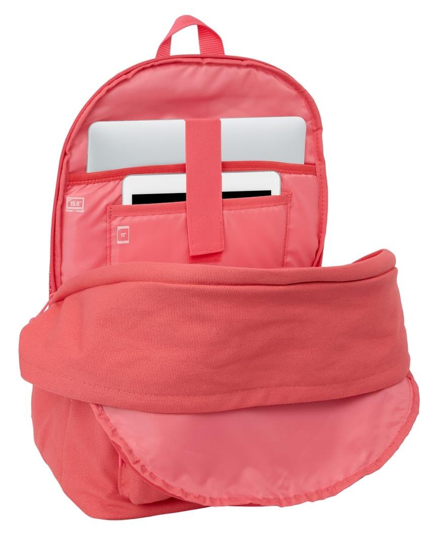 Mochila Marsala para adultos com porta USB e bolso frontal para laptop de 15,6". 6/6