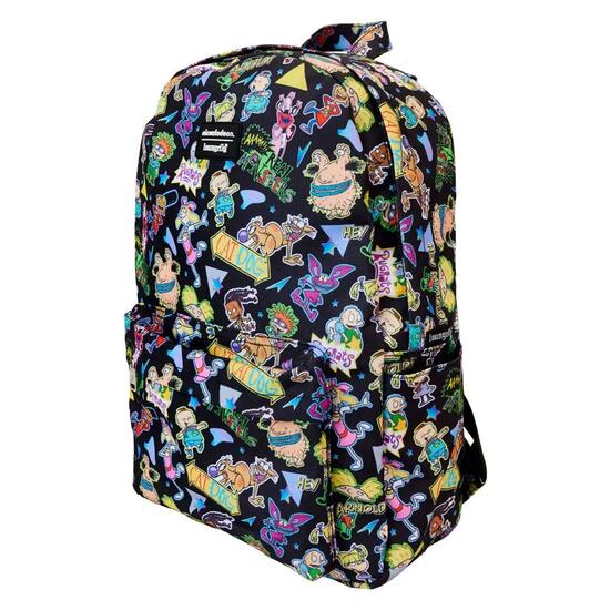 Sac à dos Nickelodeon pour adulte en nylon avec poche avant, noir, 43 cm