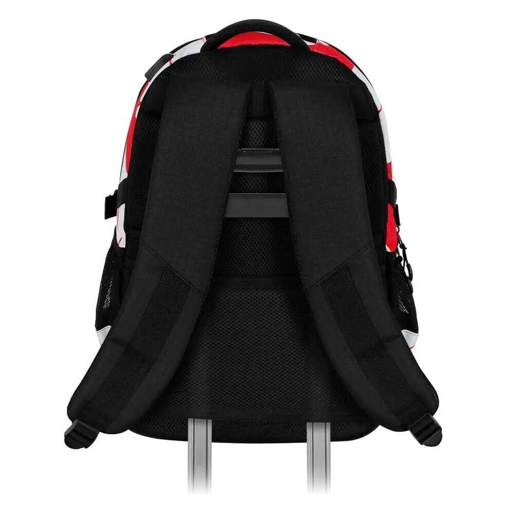 Zaino per bambini Lilo & Stitch, 44 cm, con 3 scomparti, rosso e bianco. 3/4