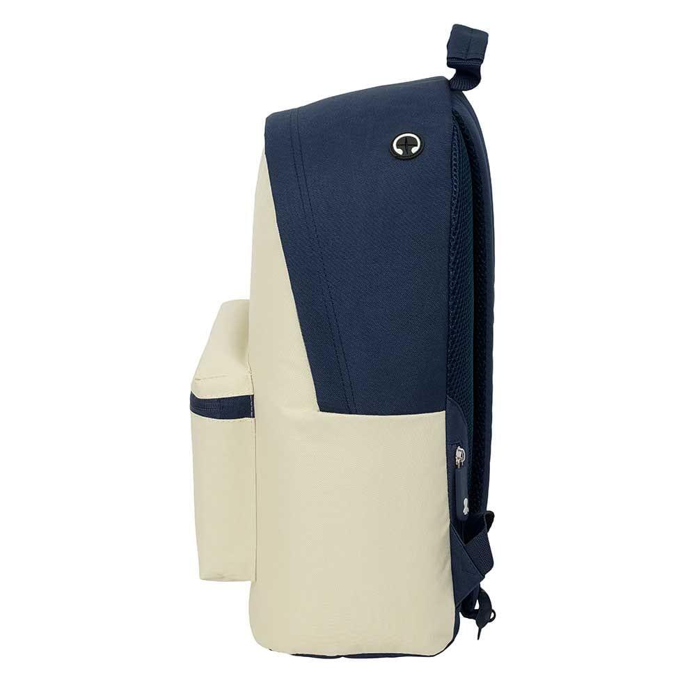 Der Octopus 14,1″ Laptop-Rucksack für Erwachsene mit Vordertasche, Beige 3/4