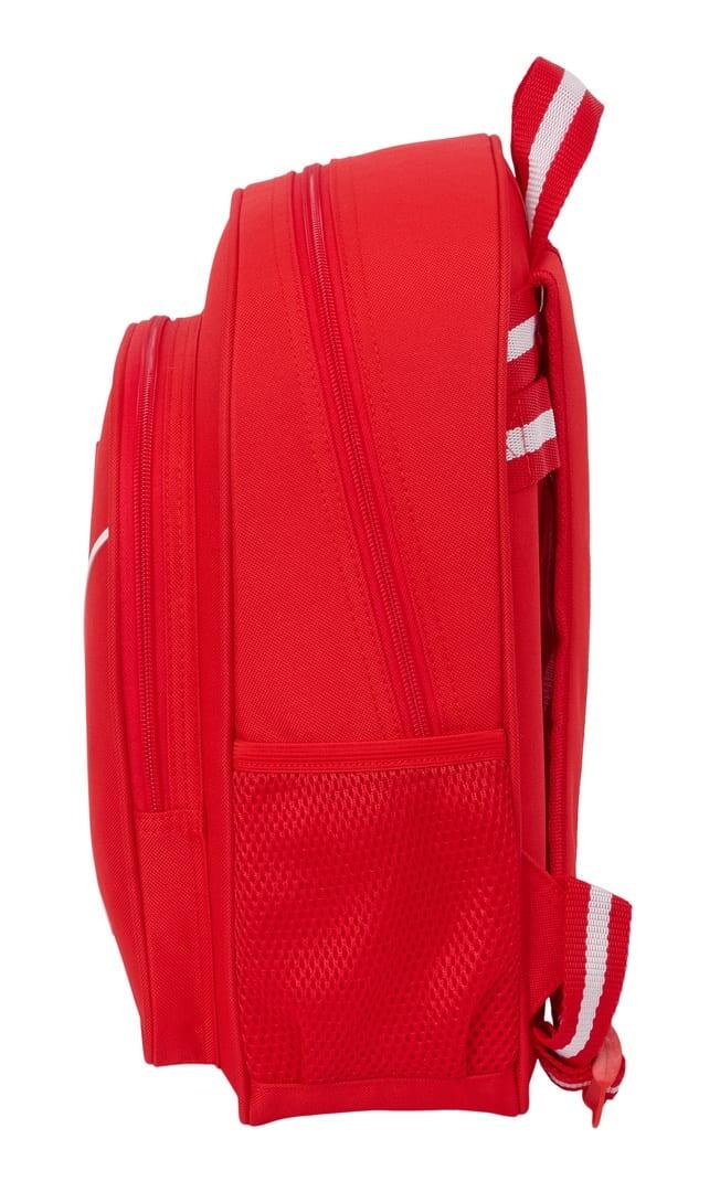 Mochila escolar infantil do Sevilla FC, adaptável a carrinhos, com bolso frontal 3/3