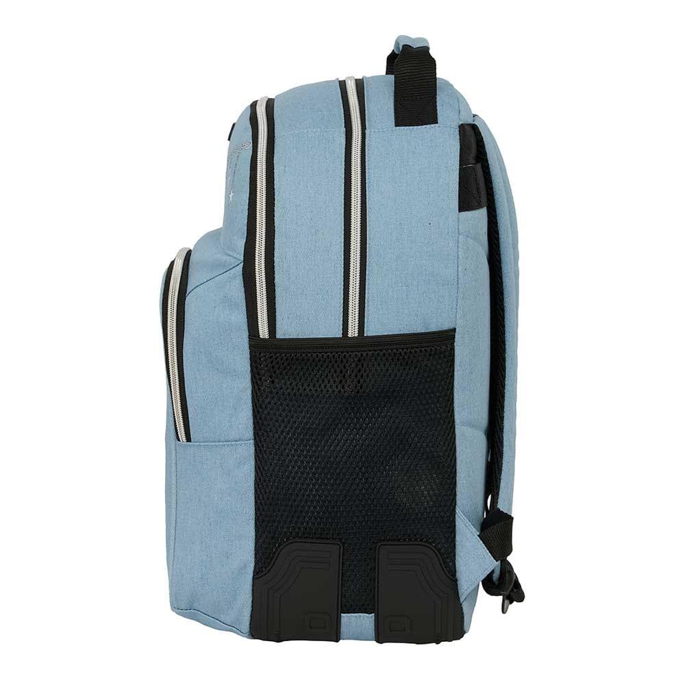 Huntr/X Kinderschulrucksack mit Trolley und Vordertasche, Hellblau 3/3
