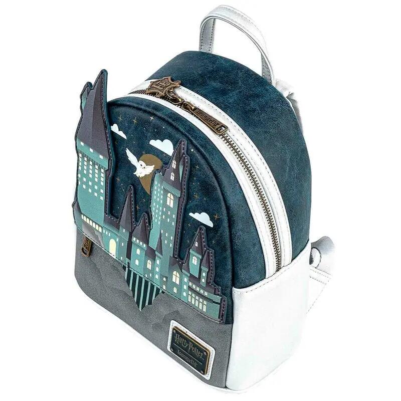 Zaino per bambini di Harry Potter a tema Hogwarts, 27 cm, con cerniera, blu navy 3/4