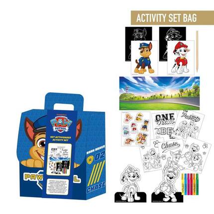 Ensemble de sac à dos en papier à colorier Pat' Patrouille pour enfants avec