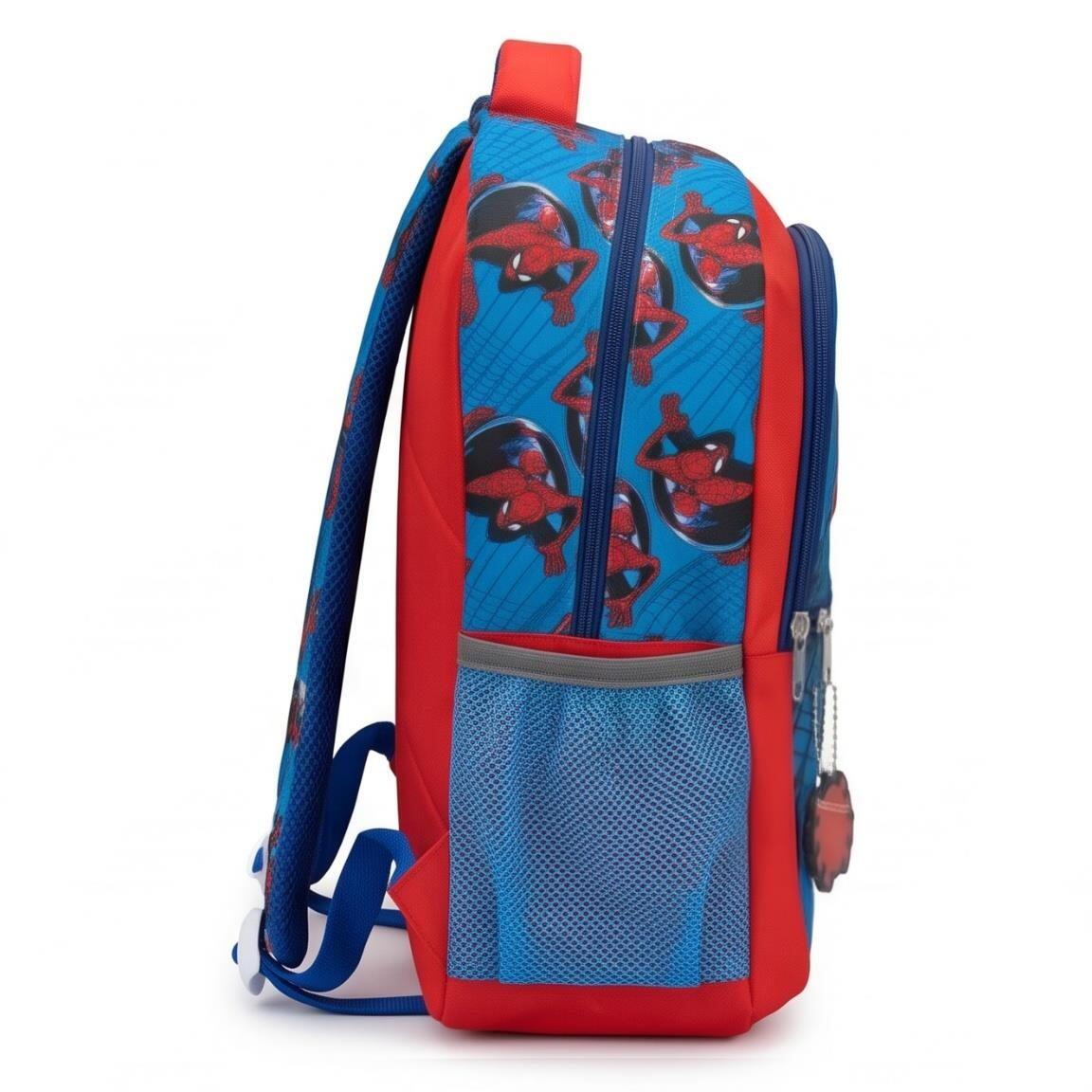 Sac à dos scolaire Spiderman en polyester pour enfants avec porte-bouteille 3/7