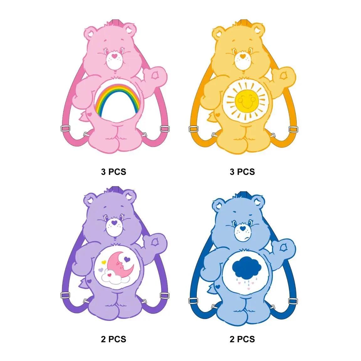Sac à dos pour enfants Care Bears en peluche douce avec bretelles réglables 1/1