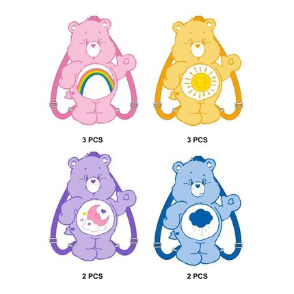 Sac à dos pour enfants Care Bears en peluche douce avec bretelles réglables