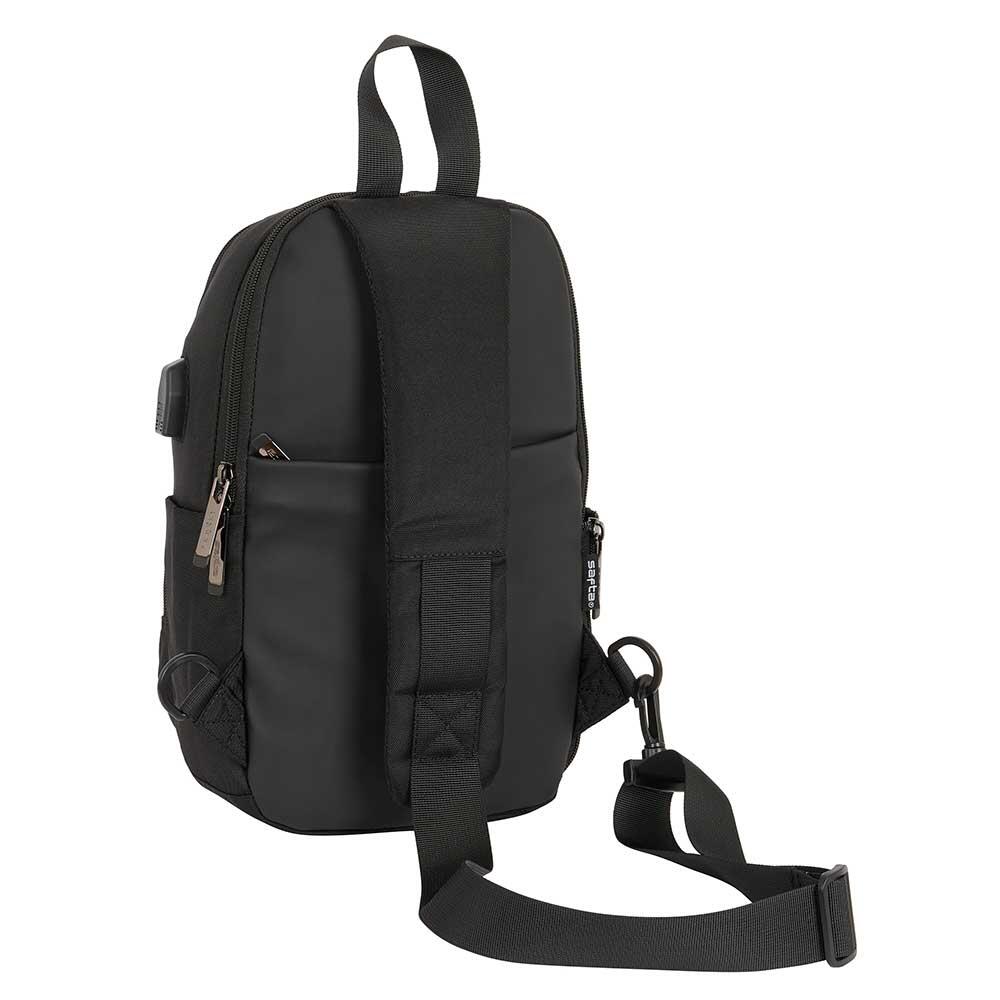 Mini mochila para adultos, estilo executivo, com porta USB e compartimento para 2/4