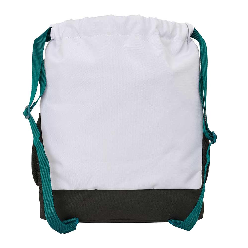 Mochila infantil do Real Madrid com porta-garrafa e zíper (branca) 2/4