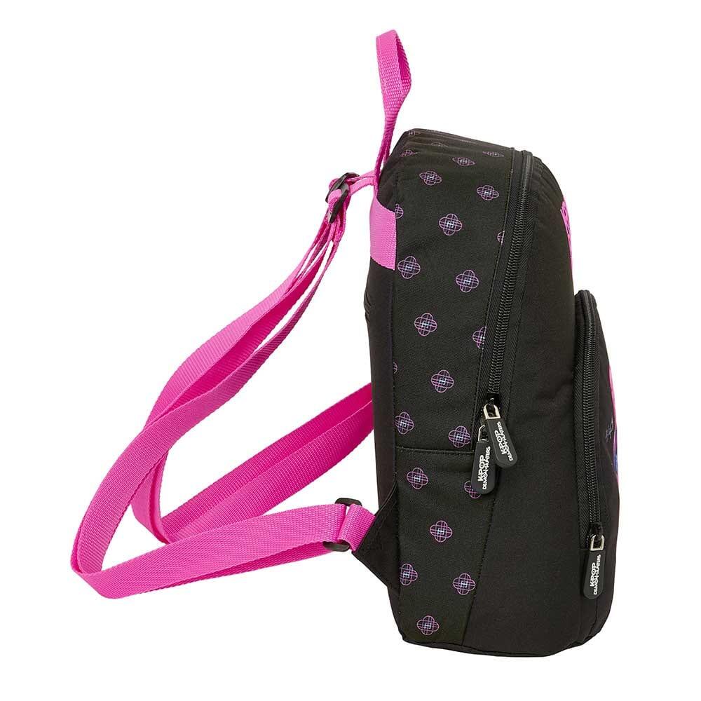 Mochila infantil mini K-Pop Demon Hunters com bolso frontal - Preta 3/4