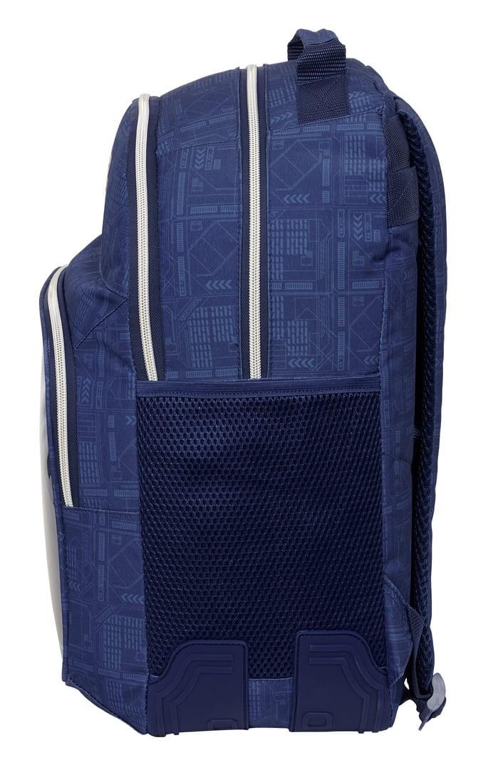 Mochila escolar infantil Star Wars adaptável a carrinhos com bolso azul 3/3