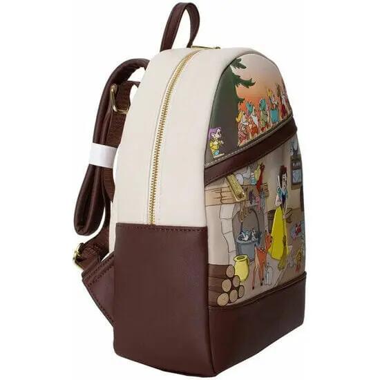 Zainetto per bambini Biancaneve da 25 cm con cerniera multicolore 3/3