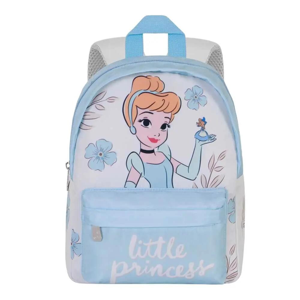 Zaino scolastico per bambini di Cenerentola con tasca frontale, 22x27x9 cm, blu. 2/2