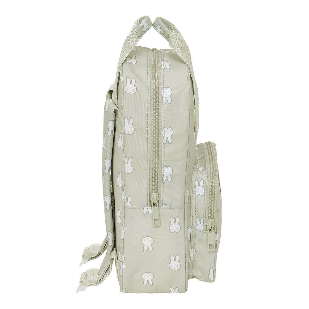 Mochila infantil Miffy com bolso frontal, resistente à água, verde. 3/3