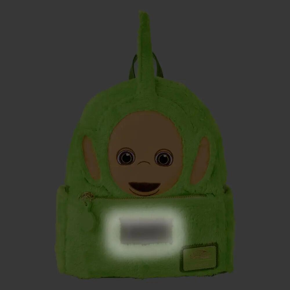 Zainetto per bambini Dipsy Teletubbies in peluche con tasca frontale verde 2/4