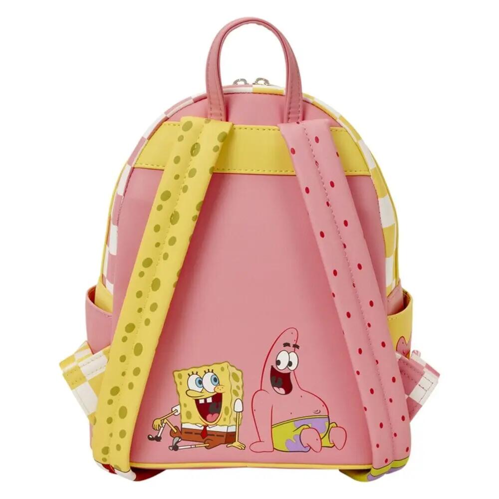 Zaino per adulti di SpongeBob e Patrick con tasca frontale, multicolore 3/4